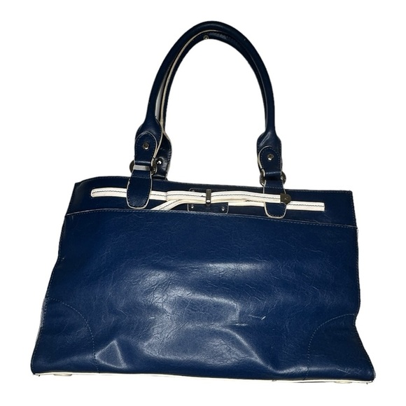 Vintage Liz Claiborne Blue Purse - Picture 1 of 6